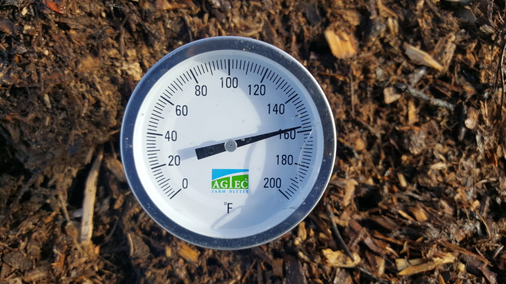 Compost at 157 fahrenheit